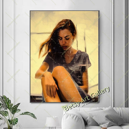 Modern Japanese Woman Art, Pop Art Geisha Artwork