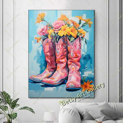 Funny Black Cat Abstract Pet Canvas Print