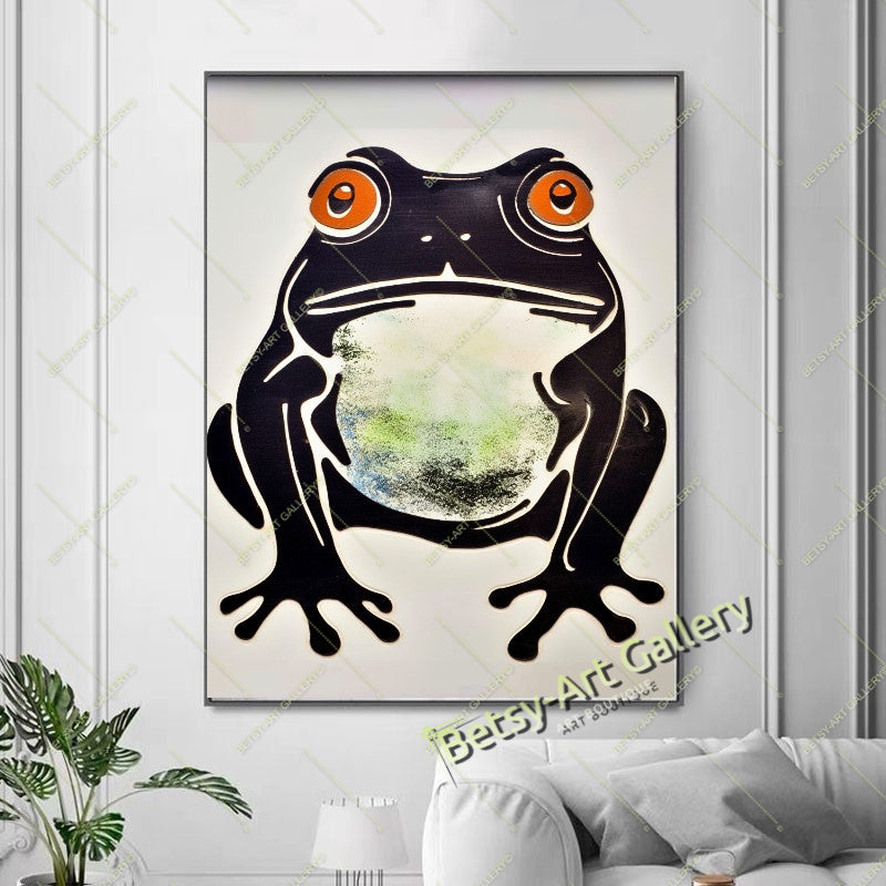 Pencil Bird Drawing Canvas Print, Minimalist Bird Sketch Art