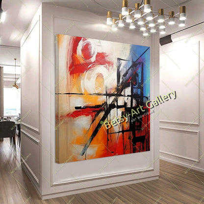 Geometric Abstract Canvas Print - Contemporary Home Decor