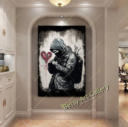 Elegant Lady at the Ocean Wall Art - Romantic Beach Scene Canvas Print