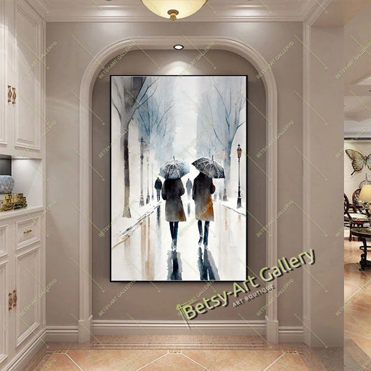 Autumn Walk Canvas Wall Art Print
