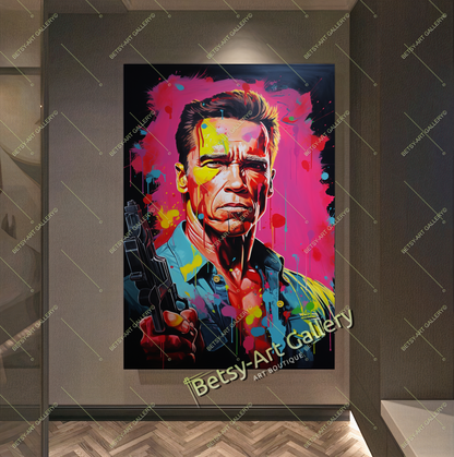 Terminator Wall Art - Cyberpunk Soldier Canvas Print