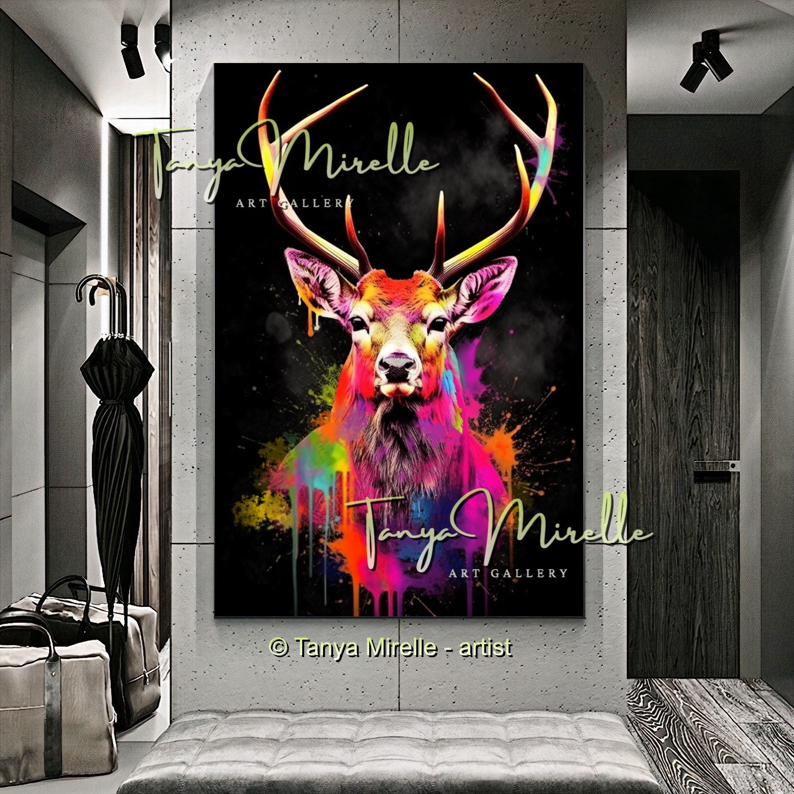 {{ product.title }} canvas artwork by Tanya Mirelle – modern wall decor – original artwork for home, living room, office, or gallery