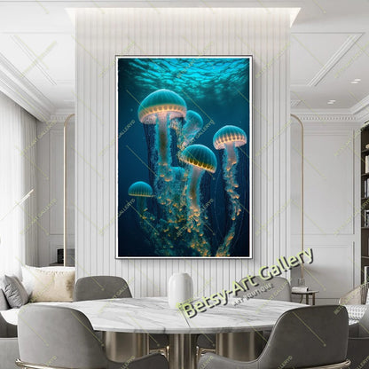 Autumn Birch Forest Canvas Print - Cozy Fall Landscape Wall Art