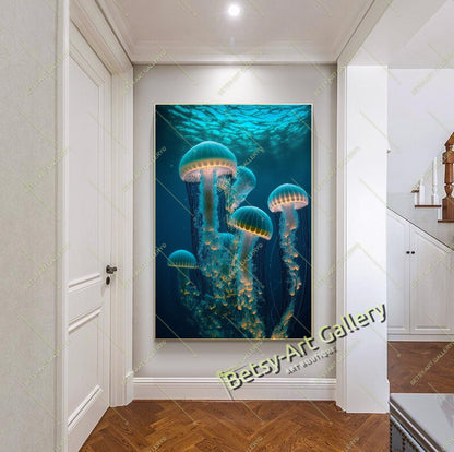 Autumn Birch Forest Canvas Print - Cozy Fall Landscape Wall Art