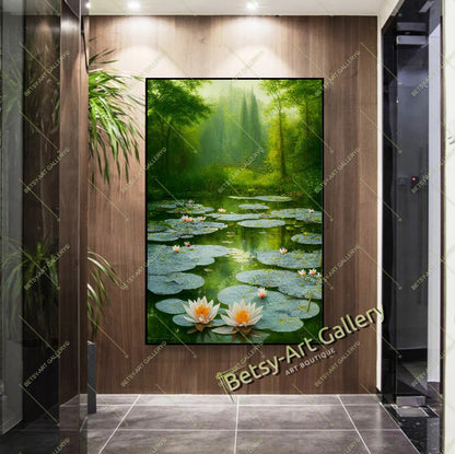 Autumn Birch Forest Canvas Print - Cozy Fall Landscape Wall Art