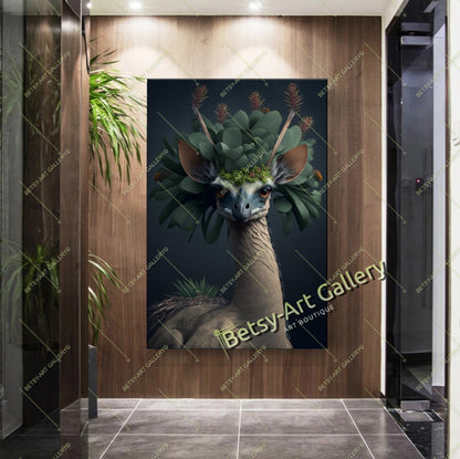 Jungle Elephant Canvas Print - African Wildlife Artwork