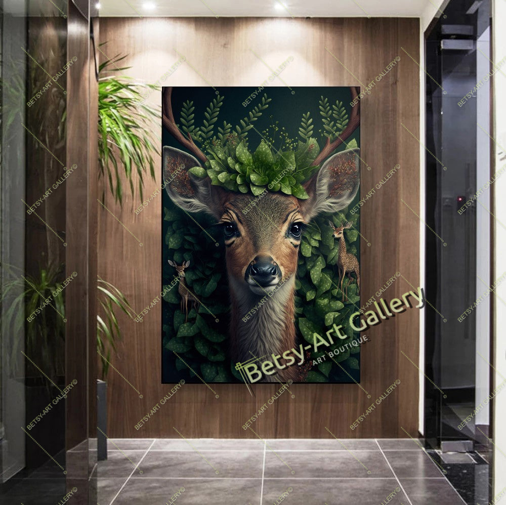 Jungle Elephant Canvas Print - African Wildlife Artwork