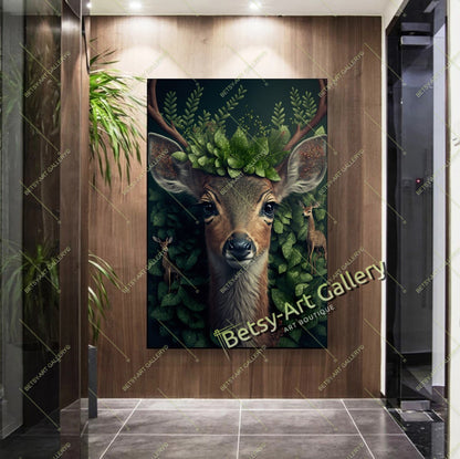 Jungle Elephant Canvas Print - African Wildlife Artwork