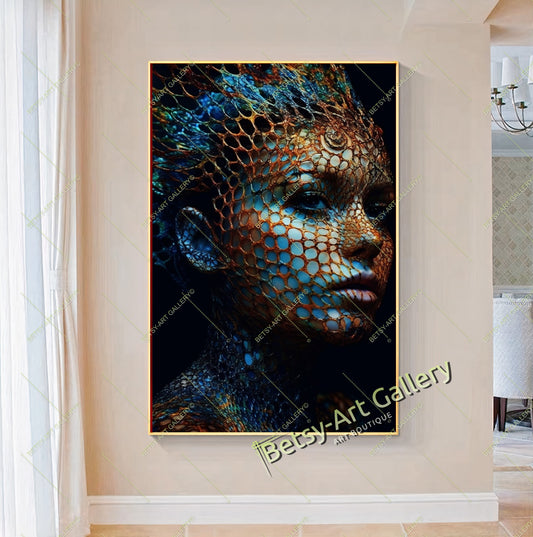 Cultural Relationship Artwork, Modern African Wall Decor