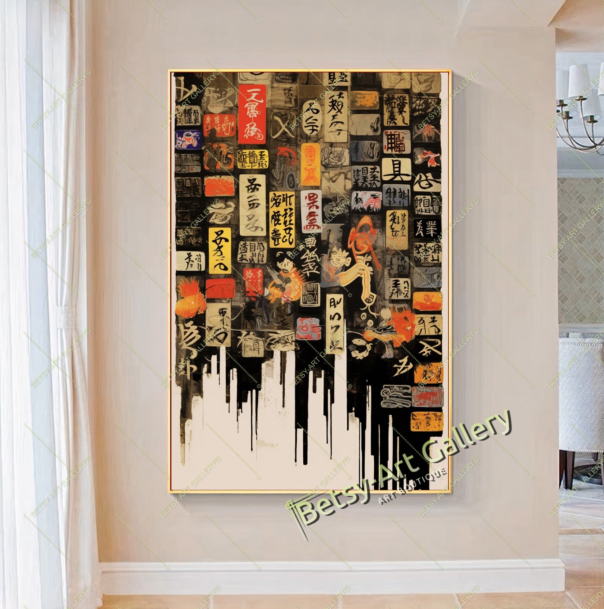 {{ product.title }} canvas artwork by Tanya Mirelle – modern wall decor – original artwork for home, living room, office, or gallery
