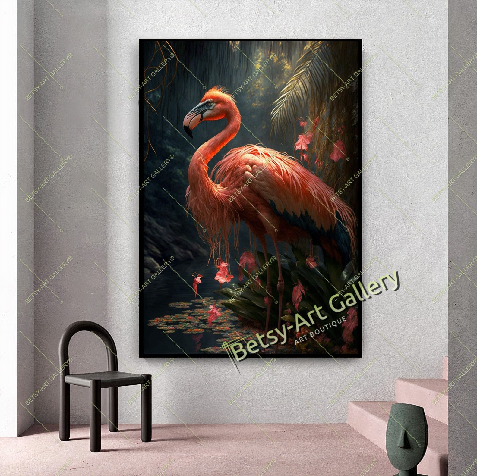 {{ product.title }} canvas artwork by Tanya Mirelle – modern wall decor – original artwork for home, living room, office, or gallery