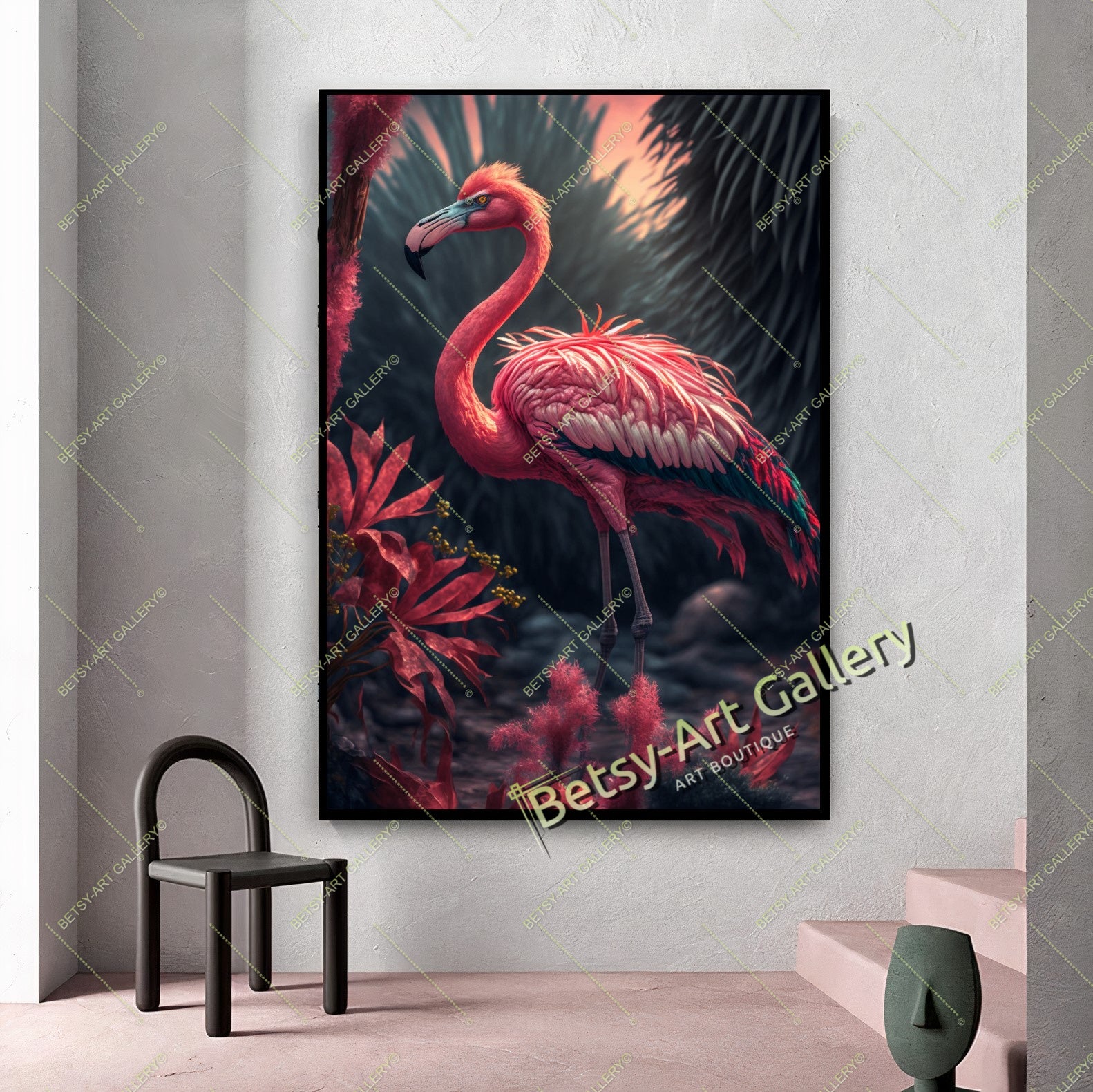 {{ product.title }} canvas artwork by Tanya Mirelle – modern wall decor – original artwork for home, living room, office, or gallery