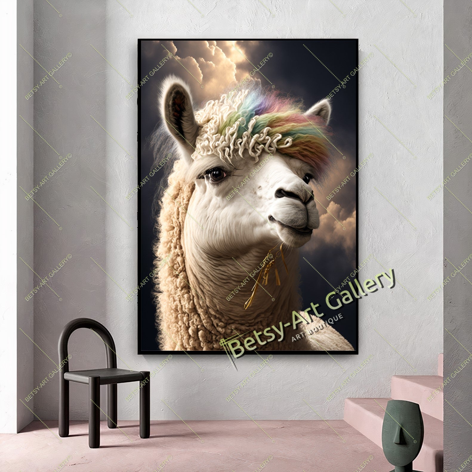 {{ product.title }} canvas artwork by Tanya Mirelle – modern wall decor – original artwork for home, living room, office, or gallery