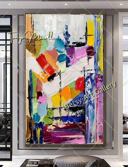 Custom Order - Hand-Painted Modern Impasto Abstract Painting