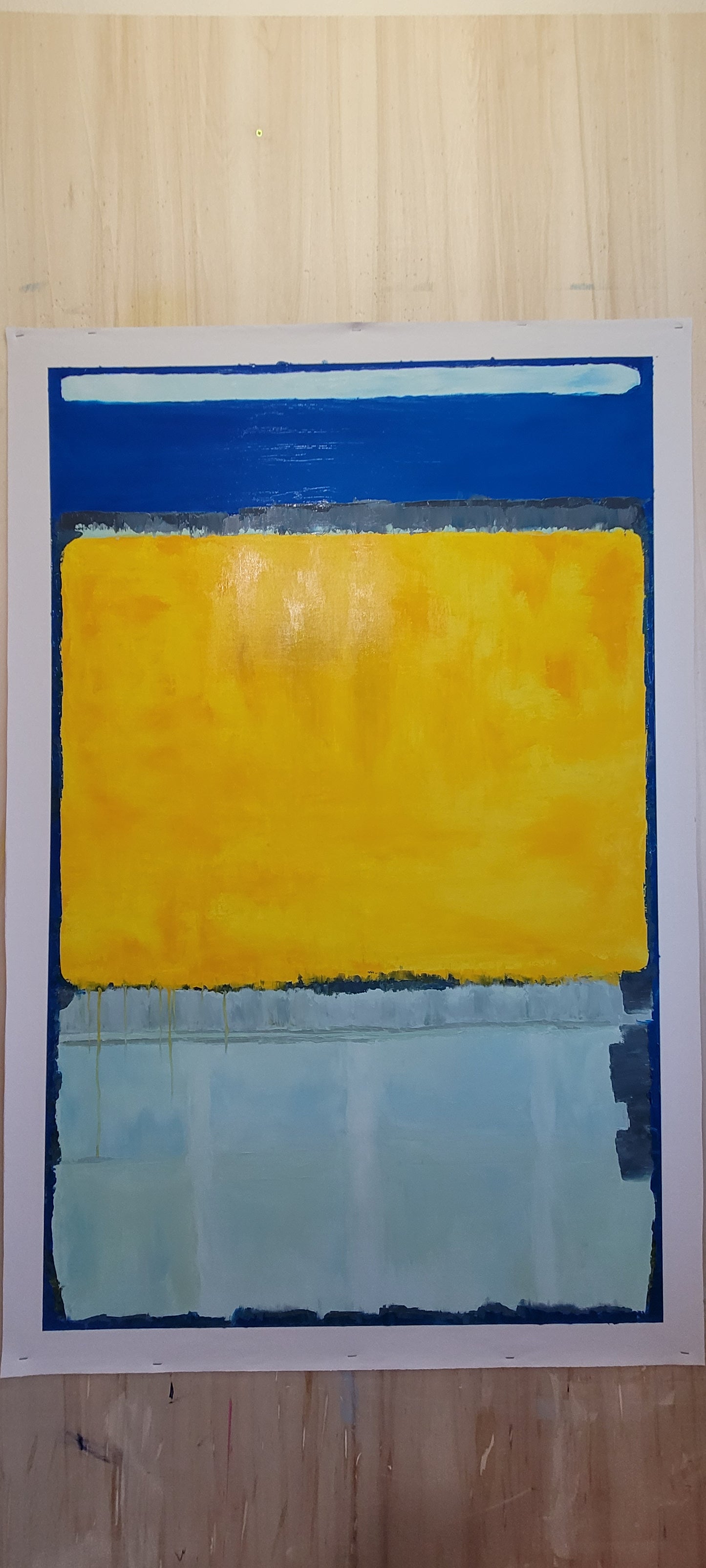 Mark Rothko Blue Yellow - Modern Abstract Painting