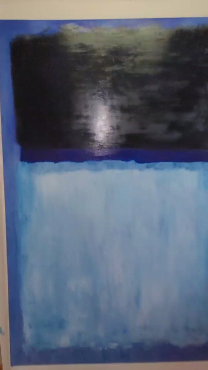 Mark Rothko Blue Black - Modern Abstract Wall Art