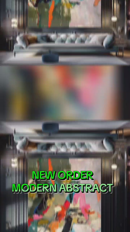 Luxury Floral Abstract Oil Painting - Modern Wall Art #196