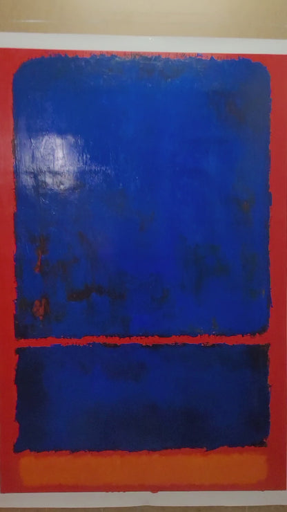 Mark Rothko Green Orange - Modern Abstract Wall Art