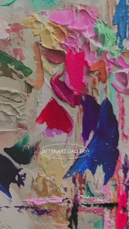 Custom Order - Hand-Painted Modern Impasto Abstract Painting