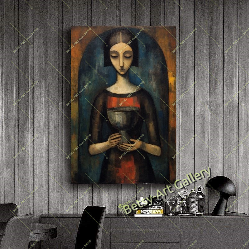 Modern Japanese Woman Art, Pop Art Geisha Artwork