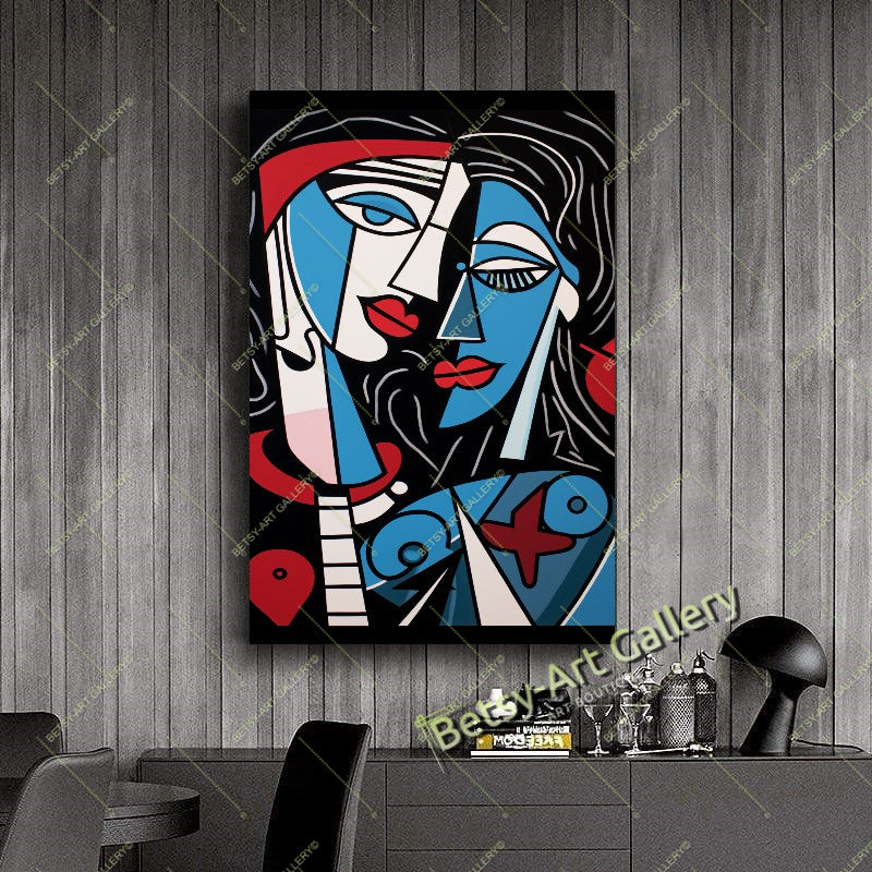 Picasso Wall Art - Woman with Guitar Canvas Print