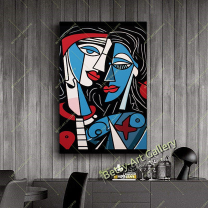 Picasso Wall Art - Woman with Guitar Canvas Print