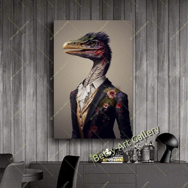 Whimsical Animals Canvas Print, Fantasy Nature Wall Art