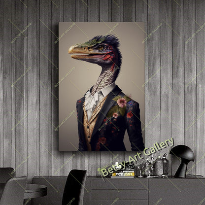 Whimsical Animals Canvas Print, Fantasy Nature Wall Art