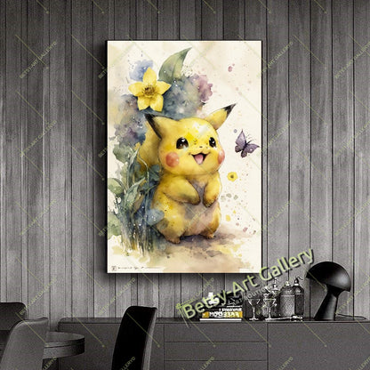 Whimsical Animals Canvas Print, Fantasy Nature Wall Art