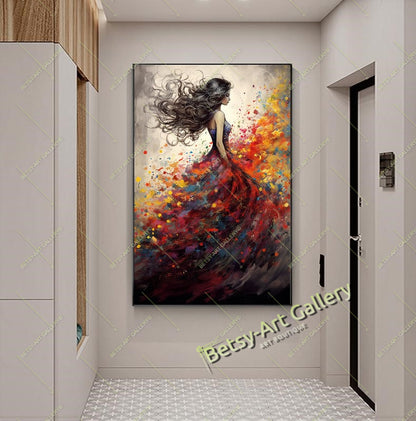 Modern Japanese Woman Art, Pop Art Geisha Artwork