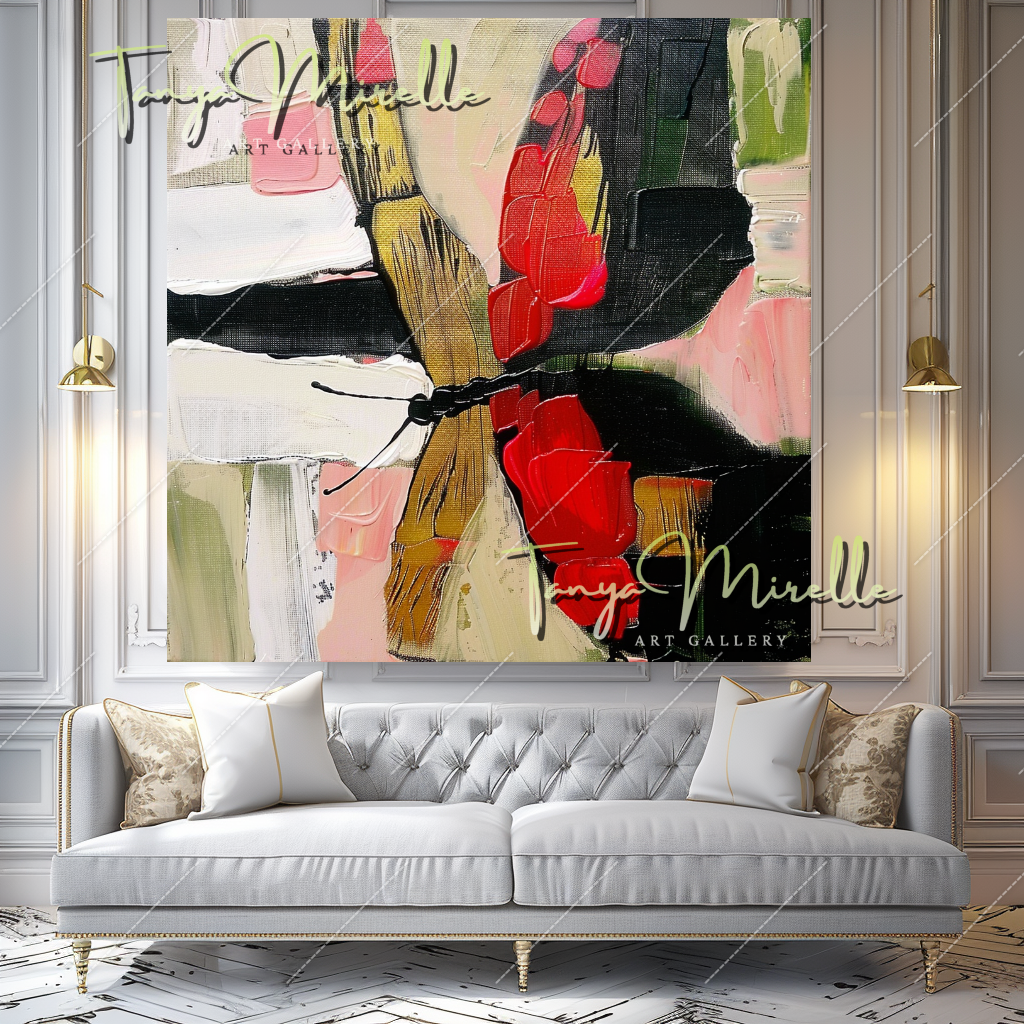 Original Impasto Oil Painting, Contemporary Abstract Art #352