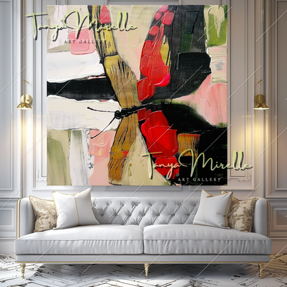 Original Impasto Oil Painting, Contemporary Abstract Art #352