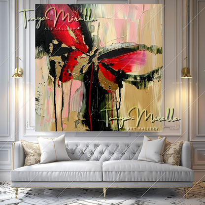 Original Impasto Oil Painting, Contemporary Abstract Art #352