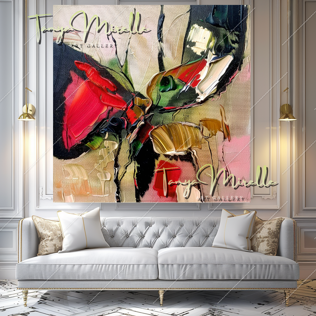 Original Impasto Oil Painting, Contemporary Abstract Art #352