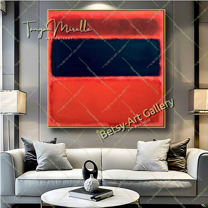 Mark Rothko Black Red Green - Modern Abstract Wall Art