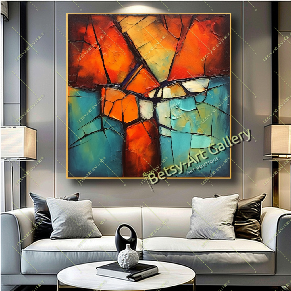 Industrial Chains Abstract Canvas Print