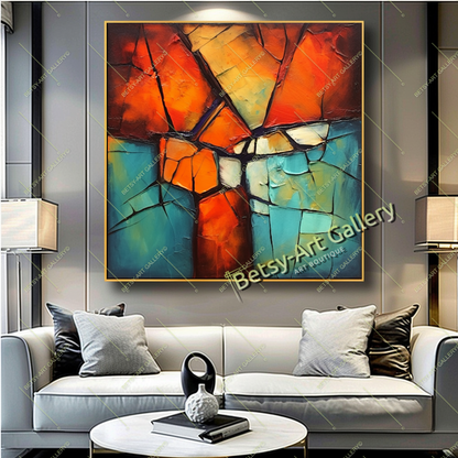 Industrial Chains Abstract Canvas Print