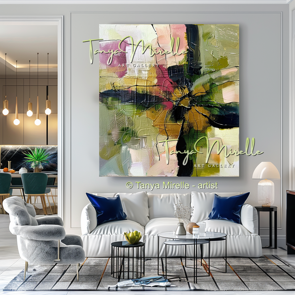 Palette Knife Abstract Oil Painting, Large Canvas Art #253