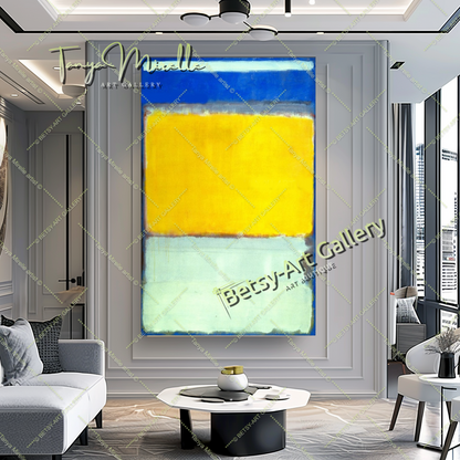 Mark Rothko Blue Black - Modern Abstract Wall Art