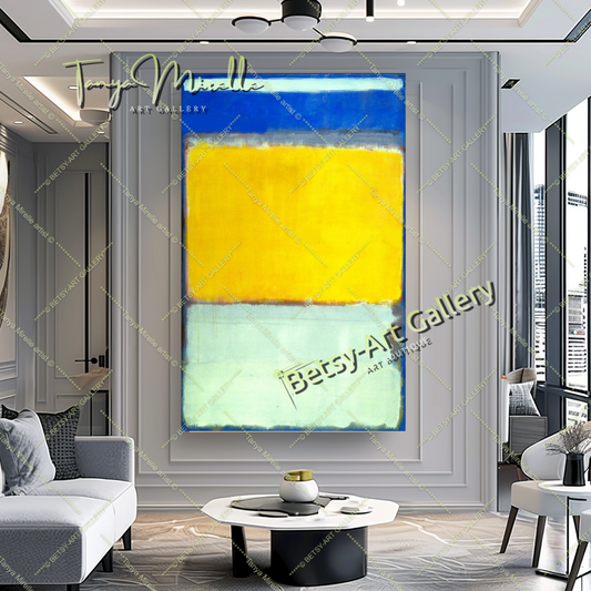 Mark Rothko Blue Yellow - Modern Abstract Painting