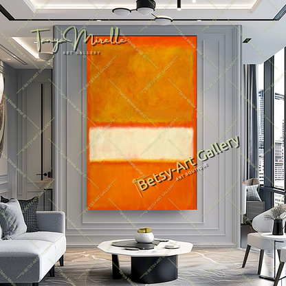 Red Yellow Mark Rothko Modern Abstract Paintings