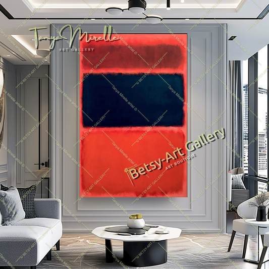 Mark Rothko Red Black - Modern Abstract Wall Art