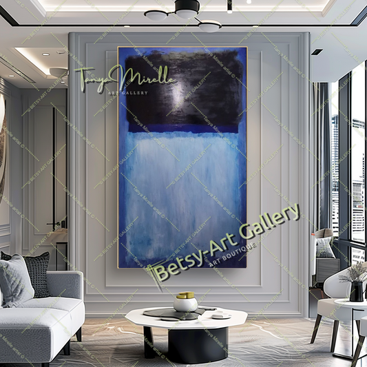 Mark Rothko Blue Black - Modern Abstract Wall Art