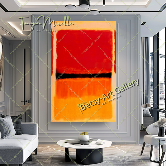 Mark Rothko Red Yellow - Modern Abstract Wall Art