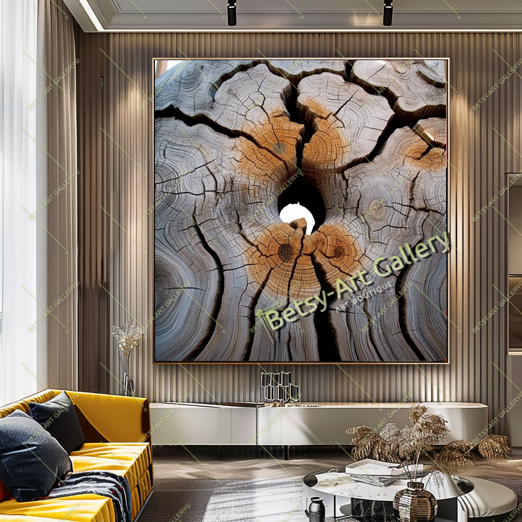 Abstract Tree Silhouette Art, Modern Nature Printed Canvas