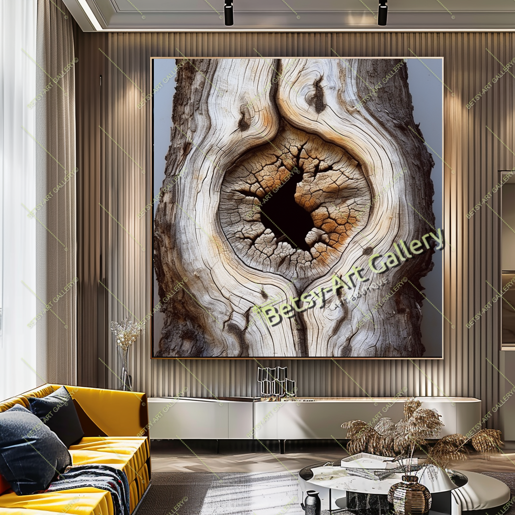 Abstract Tree Silhouette Art, Modern Nature Printed Canvas