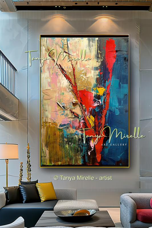 Red Coral - Underwater Abstract Modern Wall Art #168