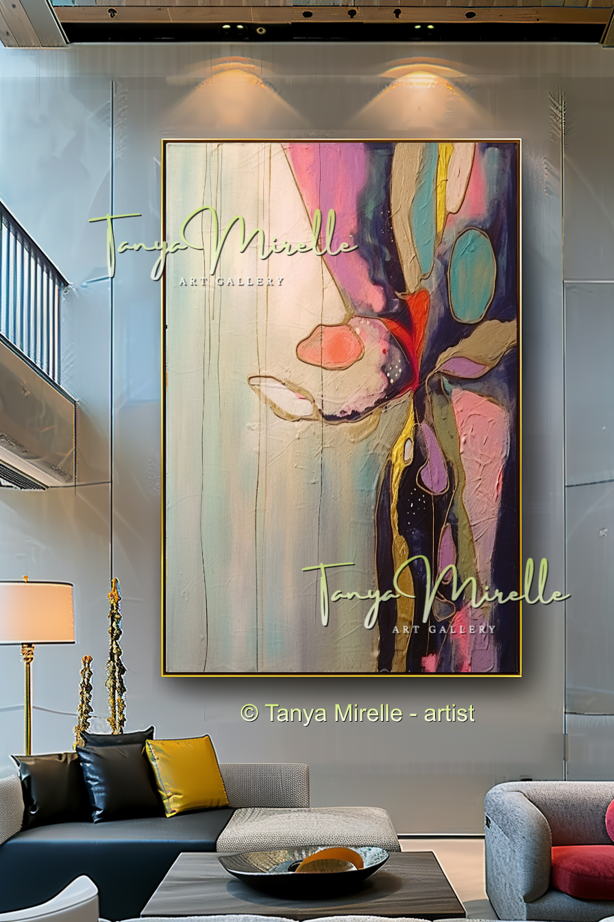 {{ product.title }} canvas artwork by Tanya Mirelle – modern wall decor – original artwork for home, living room, office, or gallery